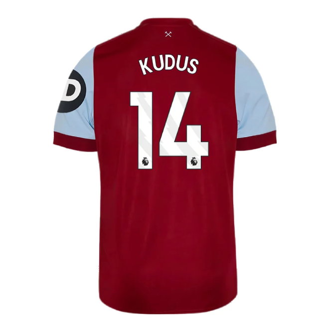 2023-2024 West Ham Home Shirt (Kids) (Kudus 14)-SoccerKits Hub | Buy Soccer Jerseys Online
